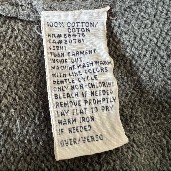 TOMMY HILFIGER Womens Size Medium Sweater Cardigan Full Zip Dk. Grey/Lt. Gray - Picture 12 of 13